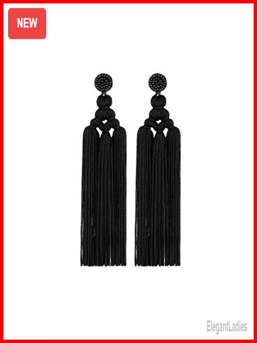 Bohemian Tassel Dangle Chandelier Earrings Women Woven Thread Fringe